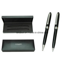 Custom Gift Black Plastic Hinge Pen Pencil Packing Box Case